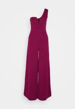 Wal G Fleur One Shoulder- Jumpsuit - Purple -Wal G 0606c43d76b84a348fc442fc6e2d2790