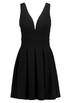 Wal G Pleated Fit And Flare - Cocktailjurk - Black -Wal G 079dd8897b174f23b6958cec8ccdbaa7