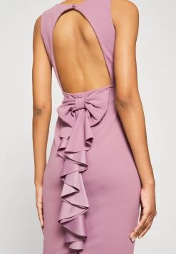 Wal G Petra Ruffle Midi - Jerseyjurk - Mauve Pink -Wal G 07b1e22243ad4478aed0cacb4b8c11dc