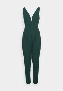 Wal G V Neck - Jumpsuit - Forest Green -Wal G 09645b96cf114c899ea3e8b88611e7f0