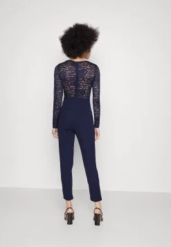 Wal G Blake Long Sleeve - Jumpsuit - Navy Blue -Wal G 0c72a3a2a8c543f08483e12323b11384
