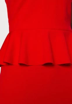 Jace Peplum Dress - Jerseyjurk - Red -Wal G 0c861950869840d5be73fddc284f9c3a