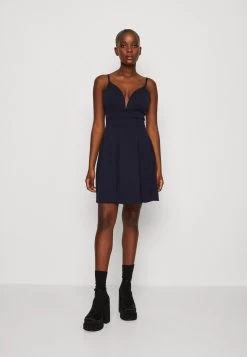 Wal G Vincent Skater Dress - Jerseyjurk - Navy Blue