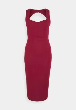 Alyona Heart Midi Dress - Jerseyjurk - Berry Wine -Wal G 0e217964dab54c7b95e18133589b4ab5