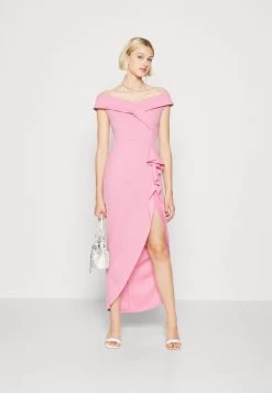 Wal G Ryan Ruffle Midi - Galajurk - Rose Pink -Wal G 0f00a4ec80894ebbb9d5499fee64a0c3