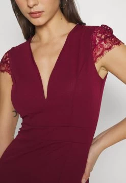 Elizabet Lace Midi - Cocktailjurk - Wine -Wal G 0fc67686705c46c59d916b589b81a0b5