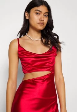 Wal G Sharara Cut Out Dress - Cocktailjurk - Red -Wal G 1049ba1f9d9d4823a71926e0763fcb65