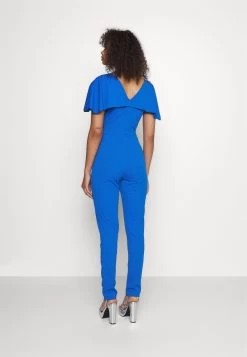 Liyavi Cape Sleeve- Jumpsuit - Electric Blue 11 Liyavi Cape Sleeve- Jumpsuit - Electric Blue -Wal G 110f8de06a4142ef8d4d330ea6e0b6f6