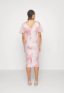 Wal G Wedding Jamie Flare Sleeve Midi - Etui-Jurk - Pink 10 Wal G Wedding Jamie Flare Sleeve Midi - Etui-Jurk - Pink -Wal G 143a95c5df86498a95d87fb9592baab8