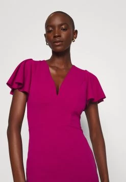 Tatiana Ruffle Sleeve Midi - Cocktailjurk - Raspberry 13 Tatiana Ruffle Sleeve Midi - Cocktailjurk - Raspberry -Wal G 16057b10e27c4464a76871147e0ccea9