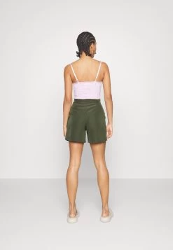 Wal G Tami Pleat Short - Shorts - Khaki -Wal G 19b893ae45334d138fd93f5b6eb500b8