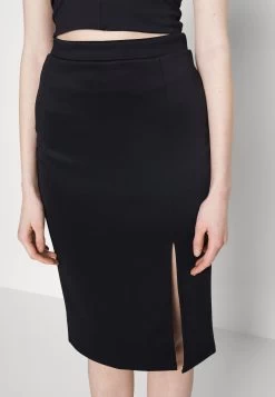 Wal G Valentines Heart Midi Skirt - Kokerrok - Black -Wal G 1abbe925220b4b4f84f1fa35cd7fd323