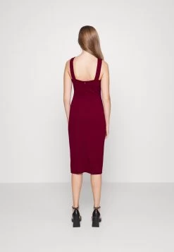 V Neck Midi - Cocktailjurk - Berry Wine -Wal G 1bb603d95542451e9b3b87e4f9d19123