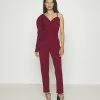 Ciaramin One Sleeve - Jumpsuit - Berry Wine -Wal G 1cbad6f23b2449e2a9c2fc8dad41e1fa