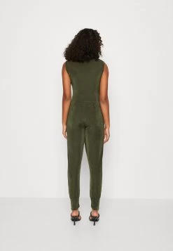 Wal G Ronny Slough Neck - Jumpsuit - Olive Green -Wal G 1e7838ec40f946378ac4e9326475c73d