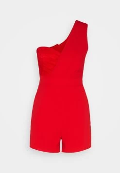 Wal G Lula One Shoulder - Jumpsuit - Red -Wal G 1eb67d649cf74826a9c77a9294da2df9