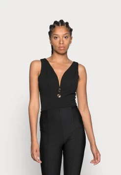 Wal G Tortoise Button Body - Top - Black