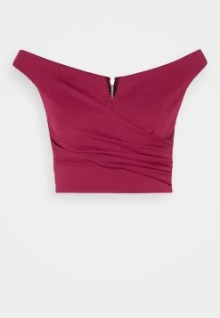 Wal G Valentines Heart Crop - Top - Magenta -Wal G 20d42c60f33446fe9bf34ab1bf9b9735