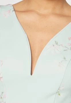Wal G Wedding - Lila V Neck Print Skater - Cocktailjurk - Hellgrün, Mehrfarbig -Wal G 221617d3909147df83c82780f351e871