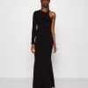 Mila Asymmetric- Maxi-Jurk - Black -Wal G 2237db33ba00478e8f12b6bd3174aac0
