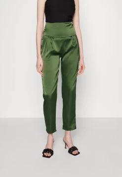 Wal G Peppa High Waisted Trouser - Broek - Dark Khaki