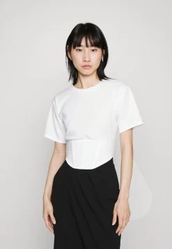 Wal G Hani Corset Top - T-Shirt Basic - White