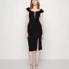 Wal G Melanie Midi Dress - Cocktailjurk - Black -Wal G 254f5e1babba477f9c8347292c469caa