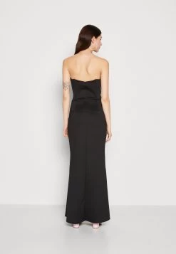 Wal G Dolly V Neck Maxi - Jerseyjurk - Black -Wal G 273bef3cd08849f4a7066a3b3d8bfc10