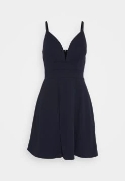 Wal G Vincent Skater Dress - Jerseyjurk - Navy Blue -Wal G 282cabc4f1ae4e738442e325d9c618b6