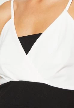 Wal G Lulu Contrast Midi - Jerseyjurk - Black/White -Wal G 2a636f52bd96400c80b925c9b67ead1e