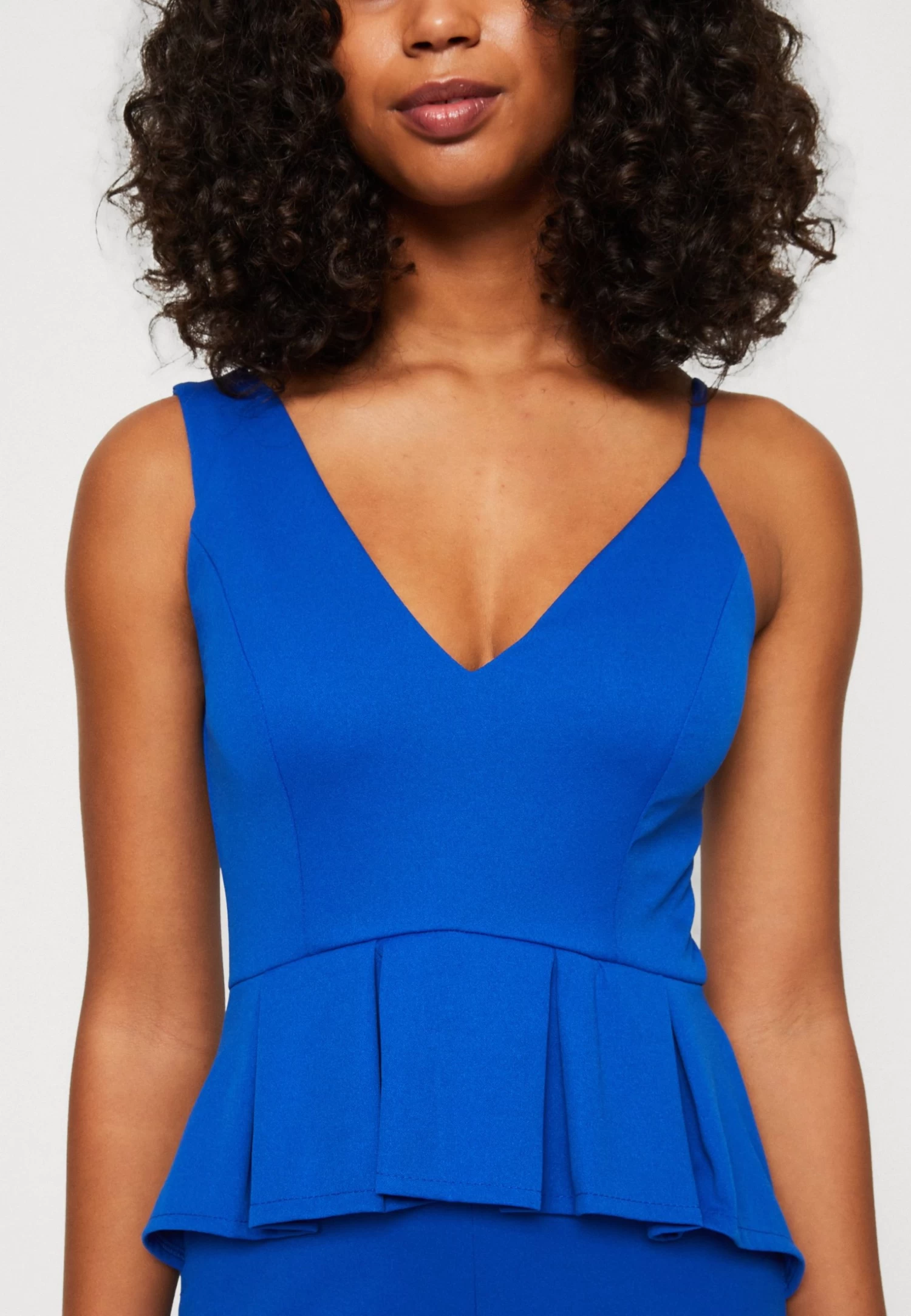 Wal G Xena Peplum - Jumpsuit - Electric Blue 8 Wal G Xena Peplum - Jumpsuit - Electric Blue - Afbeelding 6