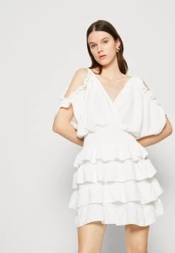 Wal G Cruise Collection Sanjila Ruffle Dress - Jurk - White 11 Wal G Cruise Collection Sanjila Ruffle Dress - Jurk - White -Wal G 318371ecfeed4d0bb9895024bdc52a0c