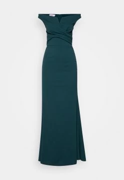 Wal G Kia Off The Shoulder Maxi Dress - Galajurk - Forest Green -Wal G 320d18d11cd240e6bf792893b715adbe