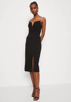 Wal G Valentines Valentina Midi - Jerseyjurk - Black -Wal G 32ab82550e5b41f9a24f8e1cb4633738