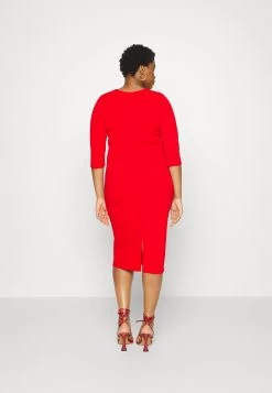 Hossy V Neck Midi - Cocktailjurk - Red -Wal G 346d0123e60f447ab944878afd09bca3