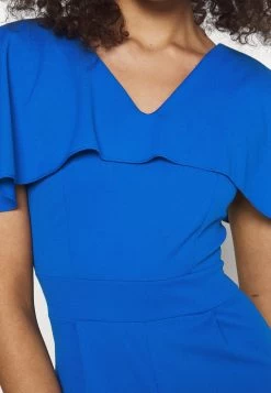 Liyavi Cape Sleeve- Jumpsuit - Electric Blue 15 Liyavi Cape Sleeve- Jumpsuit - Electric Blue -Wal G 349754f4adfb47bbb0ca3adca22b6760