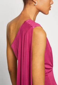 Wal G Cece Cape Sleeve- Jumpsuit - Magenta -Wal G 34c64d21e9264909a6a3f2ba0080b689