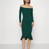 Wal G Michelle Off Shoulder Midi - Jerseyjurk - Emerald Green 1 Wal G Michelle Off Shoulder Midi - Jerseyjurk - Emerald Green -Wal G 37000f5c80bd453297920ccd7e824c7e