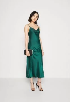 Wal G Cara Cowl Neck Midi - Cocktailjurk - Forest Green -Wal G 397ae4cf1b894f68bbeed53feccb5819