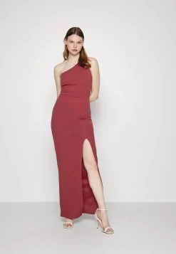 Wal G Treema One Sleeve Maxi - Jerseyjurk - Dark Mauve Pink