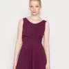 Wal G Jaqueline Skater Dress - Cocktailjurk - Plum -Wal G 3ddfa635896742dabc2145e6aa5ee4d3