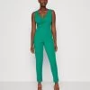 Wal G Toby V Neck - Jumpsuit - Leaf Green -Wal G 3ec33da22cf54876b3023e9b953da20c