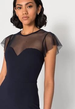 Wal G Dylan Midi Dress - Cocktailjurk - Navy -Wal G 4134ec2753af4656a05a64683229b50f