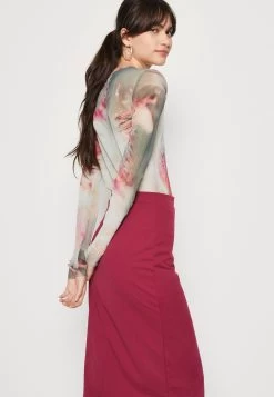 Wal G Valentines Heart Midi Skirt - Kokerrok - Magenta -Wal G 417646f279d8487fa20e7d3bba89324d