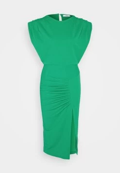 Wal G Cruise Collection Roxy Power Shoulder Midi - Cocktailjurk - Leaf Green -Wal G 4598b0fe90014859a50bb23ee6737dcc