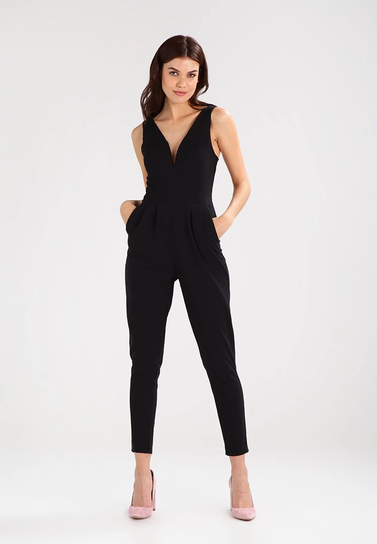 Wal G V Neck - Jumpsuit - Black 3 Wal G V Neck - Jumpsuit - Black