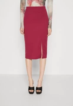 Wal G Valentines Heart Midi Skirt - Kokerrok - Magenta