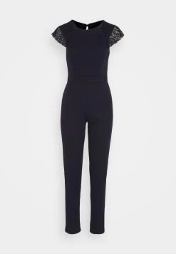 Wal G Sarah Lace - Jumpsuit - Navy Blue -Wal G 4a69ace0b7f6434183322552b6d9cc3c