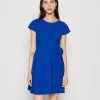 Wal G Milly Knot Ruffle Skater - Jerseyjurk - Electric Blue -Wal G 4c0c68fa685b4a4aba5cc4b821dcdc0d