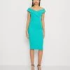 Wal G Zara Midi Dress - Cocktailjurk - Tiffany Blue -Wal G 4d12fed5feb0487a80c988601737e0cb